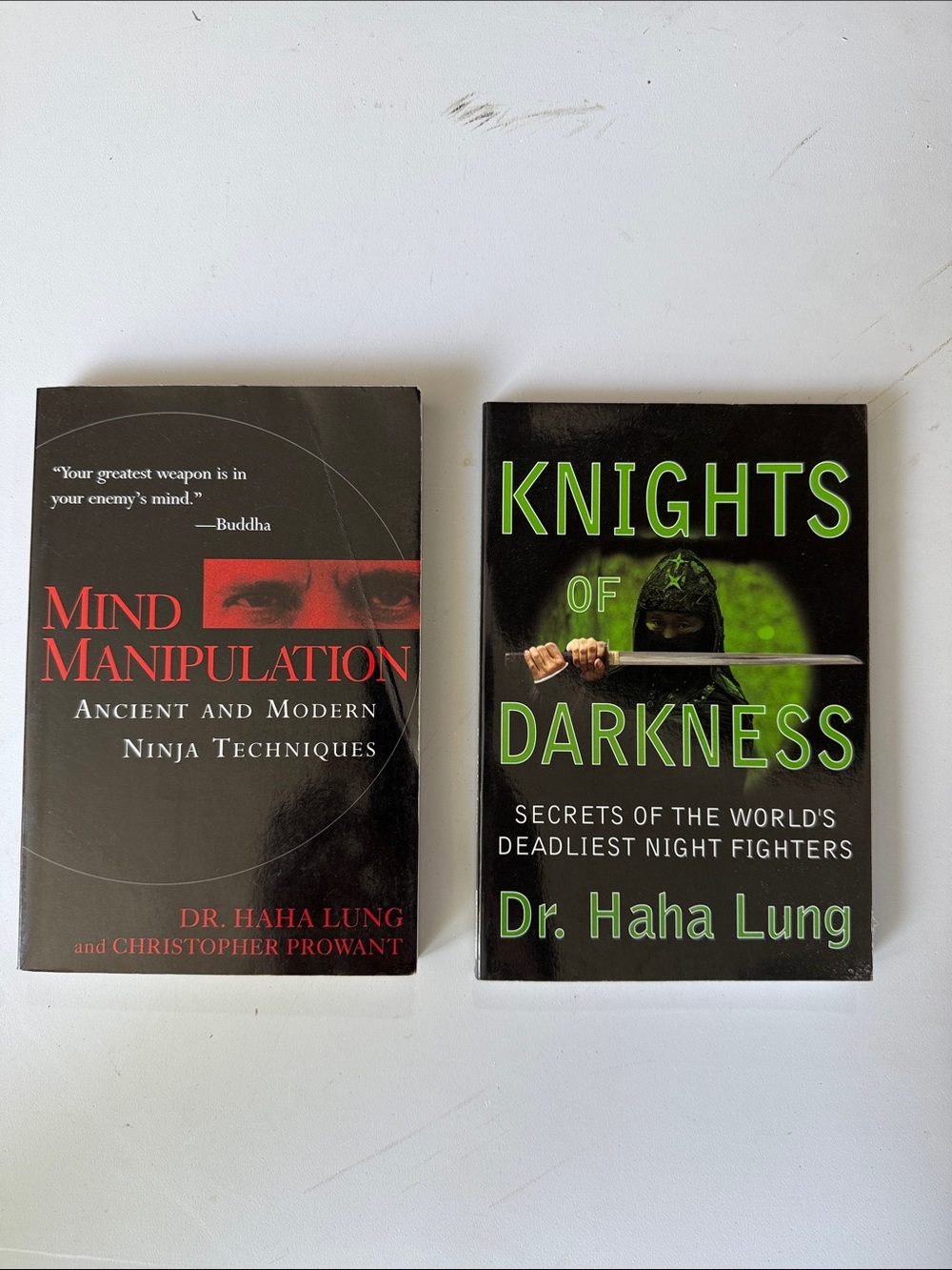 Two books by Dr. Haha Lung—Ninja Skills
